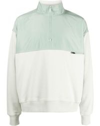 Alpha Tauri - Half-zip Panelled Sweatshirt - Lyst
