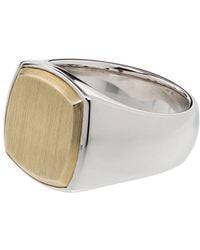 Tom Wood - Two-tone Signet Ring - Lyst