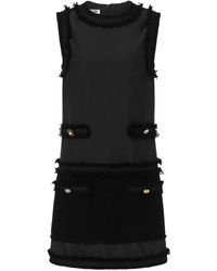 Moschino - Stretch Boucle Dress - Lyst