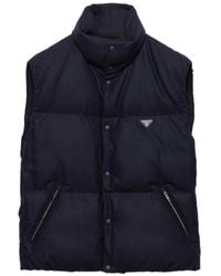 Prada - Re-Wool Down Vest - Lyst