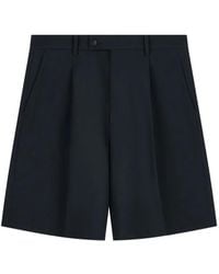 Emporio Armani - Pleated-Detail Tailored Shorts - Lyst