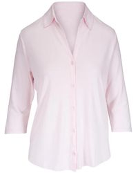 Majestic Filatures - Three-Quarter Sleeve Shirt - Lyst