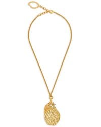 Oscar de la Renta - Pear-Embellished Pendant Necklace - Lyst