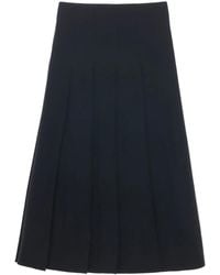 Studio Nicholson - Pleated Asymmetric Skirt - Lyst