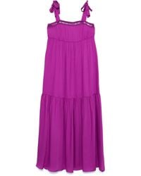 Emporio Armani - Robe Longue À Bande Logo - Lyst