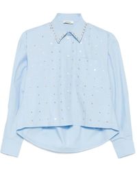 Sandro - Embellished Cotton Shirt - Lyst