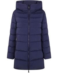 Seventy - Hooded Quilted Coat - Lyst
