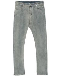 Rick Owens - Detroit Faded-Effect Five-Pocket Jeans - Lyst