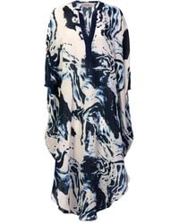 Silvia Tcherassi - Elea Abstract-Print Midi Dress - Lyst