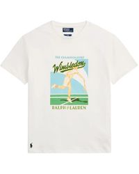 Polo Ralph Lauren - X Wimbledon Graphic-Print T-Shirt - Lyst