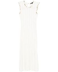 Maje - Embellished Knitted Midi Dress - Lyst