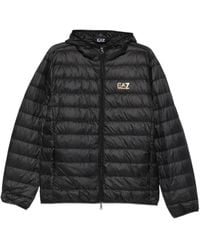 EA7 - Gesteppte Kapuzenjacke - Lyst