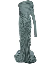 Atlein - Robe Longue Froncée À Une Épaule - Lyst