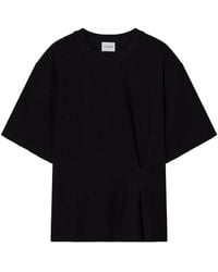 Closed - Ribbed Draped T-Shirt - Lyst