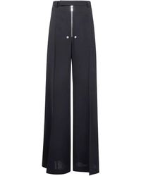 Rick Owens - Pantaloni Belas A Gamba Ampia Con Zip - Lyst