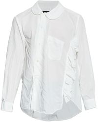 COMME DES GARÇON BLACK - Ruffled-Detail Shirt - Lyst
