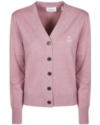 Isabel Marant - Logo-Embroidered V-Neck Cardigan - Lyst