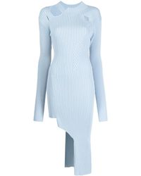Feng Chen Wang - Ribbed-knit Cut-out Dress - Lyst