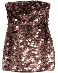 retroféte - Sequin-Embellished Mini Dress - Lyst