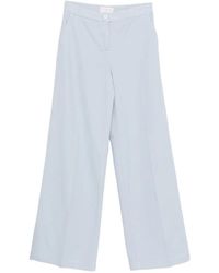 Via Masini 80 - Pressed Crease Palazzo Pants - Lyst
