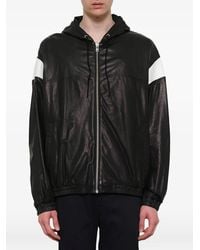KENZO - Hyper Logo Leather Jacket - Lyst