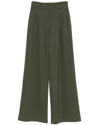 Patrizia Pepe - Pleated Wide-Leg Trousers - Lyst