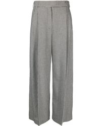 Alexandre Vauthier - Houndstooth-pattern Palazzo Pants - Lyst