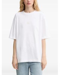 Filling Pieces - Embroidered-Logo T-Shirt - Lyst