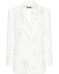 Elisabetta Franchi - Double-breasted Sequined Blazer - Lyst