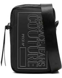Versace Jeans Couture - Logo-Patch Zipped Crossbody Bag - Lyst