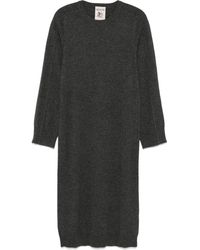 Semicouture - Fein Gestricktes Midikleid - Lyst