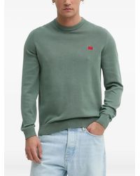 HUGO - Pullover mit Logo-Patch - Lyst