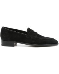 John Lobb - Suède Loafers - Lyst