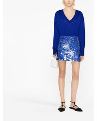 P.A.R.O.S.H. - High-waisted Sequin-embellished Skirt - Lyst