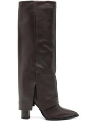 GISÉL MOIRÉ - Bottines Teddy 90 Mm À Bout Pointu - Lyst