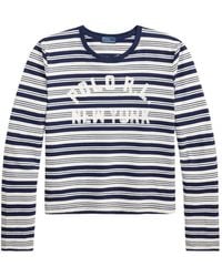 Polo Ralph Lauren - Striped Logo-Print T-Shirt - Lyst