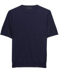 Prada - Kurzärmeliger Seidenpullover - Lyst