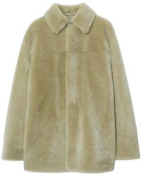 Burberry - Chaqueta de pelo de manga larga - Lyst