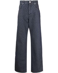 Balmain - Pantalon ample à motif monogrammé - Lyst