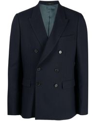 Paul Smith - Double-breasted Wool Blazer - Lyst