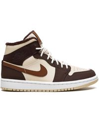 Nike - Air 1 Mid Se Basalt Fleece" Sneakers - Lyst