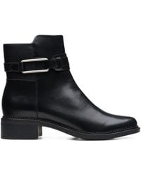 Clarks - Bottines Maye Bella En Cuir - Lyst