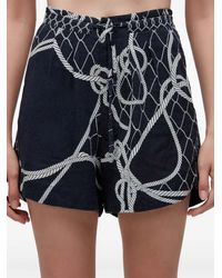 Osklen - Shorts Met Trekkoord En Touwprint - Lyst