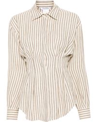 Max Mara - Striped Linen Shirt - Lyst