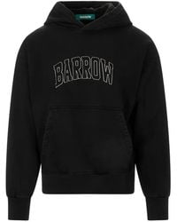 Barrow - Logo-Embroidered Hoodie - Lyst