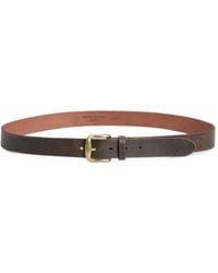 Woolrich - Logo-Engraved Leather Belt - Lyst
