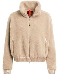 Parajumpers - Fleece-Texture Logo-Patch Jacket - Lyst