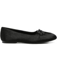 Bibi Lou - Pao Bow-Detail Calf-Hair Ballet Flats - Lyst