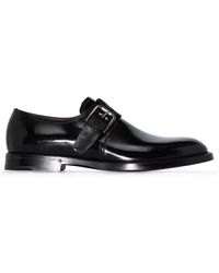 Dolce & Gabbana - Buckled Leather Monk Shoes - Lyst