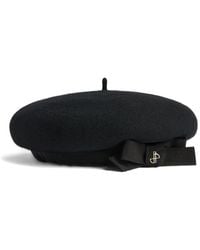 Patou - Grosgrain-Bow Wool Beret - Lyst